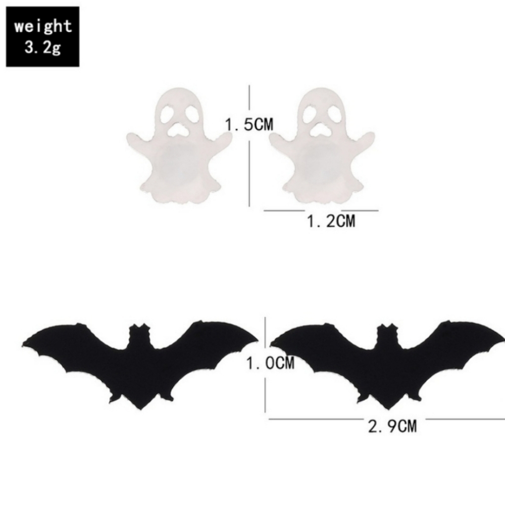 👻🦇 NWT Twofer Ghost & Bats Earring Set👻🦇